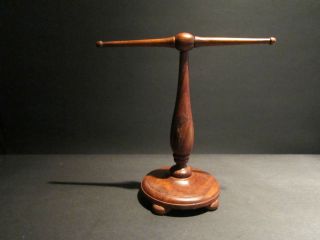 Repro Antique Turned Wood Jewelry Display Betty Lamp Hanger Holder 