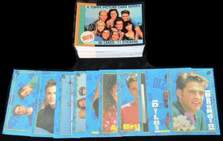 1991 Topps Beverly Hills 90210 Set with Stickers (88 + 11) NM/MT