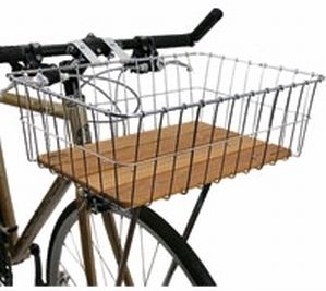    Front Wood Bottom Bicycle Basket New Bike Accessories Cycling Woodie