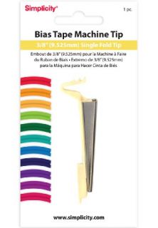 New Simplicity Bias Tape Maker 3 8 inch Single Fold Tip