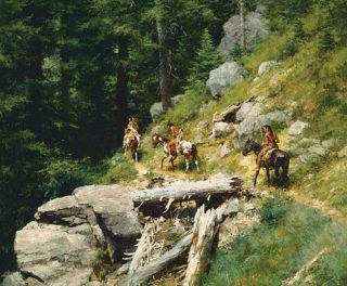   and numbered by Howard Terpning called  Trail In The Bitter Roots