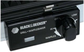 Black & Decker Home 3 in 1 Nonstick Grill and Waffle Maker G48TD