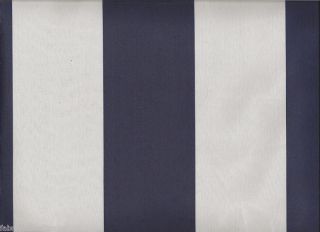 Blue White Striped Curtain Fabric Polyester Curtain