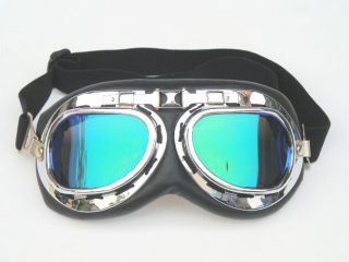 New Motorcycle Bike Scooter Colored Tinted Lens ATV Goggles Eye Wear 