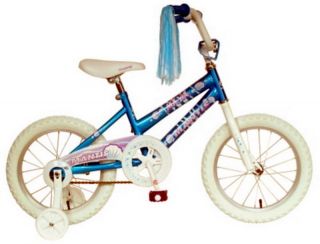 New Girls 16 Bicycle Blue Bike with Training Wheels Mantis Maya