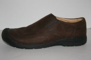 Keen Mens Shoes Bidwell Slip on Loafer Brown Leather Nubuck Size 11 