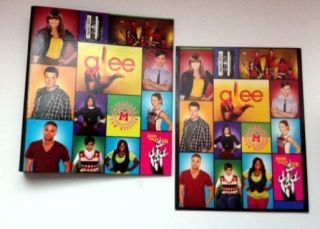 Glee School Binder Pocket Folder Finn Rachel Kurt RARE 2 New Items 