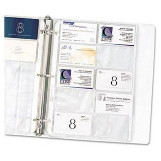 New Business Card Protectors Fits 3 Ring Binders 2