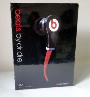 Red Black Monster Beats By Dr Dre Tour In Ear Headset Earbuds 