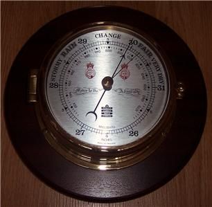 Sewills of Liverpool Brass Ships Barometer Working