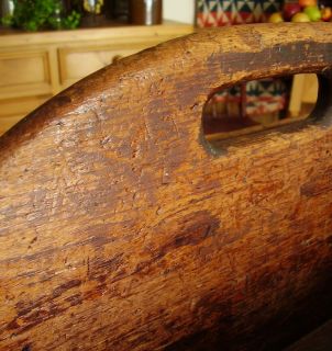 Antique Wooden Carrier Best Big Tote Long Pine Wood Box PRIMITIVE19THC 