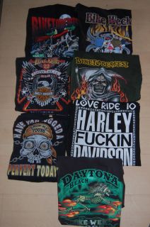   Vintage Soft Harley Davidson Bike Week T Shirts Long Sleeve XL