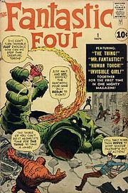 The Fantastic Four #1 (November 1961). Cover art by Jack Kirby 