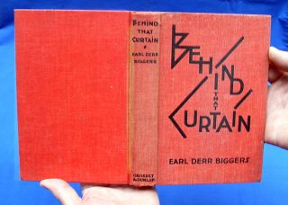 Earl Derr Biggers 1928 Behind That Curtain Charlie Chan Detective 