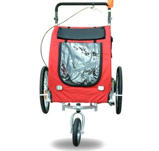   Bike Bicycle Trailer Dog Stroller Cat Carrier w Suspension Red
