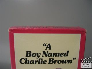 Boy Named Charlie Brown VHS Bill Melendez Charles Schulz