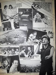 US Festival 1983 Collage Promo Ad Bono U2 Terri Nunn