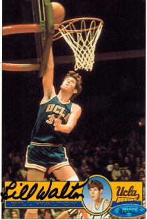Bill Walton signed UCLA Bruins 3x5 trading card. Item comes with a Tri 