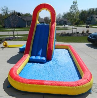 Lightly Used Blast Zone Rip Tide Inflatable Water Slide