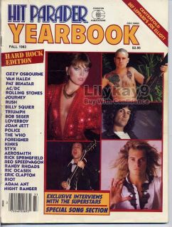 PAT BENATAR Yearbook JOAN JETT Billy Squier LOVERBOY Van Halen RANDY 