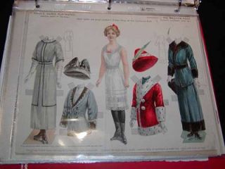 Binder Full of PAPER DOLLS & Magazine Cutouts, Articles on Paper Dolls 