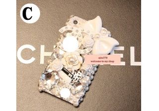 3D Bling Bling Cute Stitch Doll Style DIY Cell Phone I Phone Case Deco 
