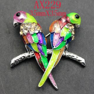    designs Rhinestone Crystal Enamel Bird Pin Brooch AX229