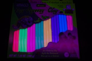 this blacklight reactive modeling clay is great for 