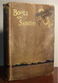 General Custer Biography Antique Book 1885 Boots and Saddles indian 