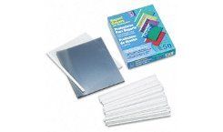 Line Clear No Punch Report Covers Binding Bars 50pk