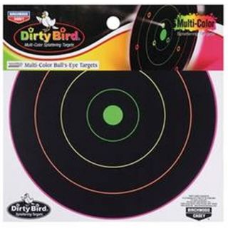 New Birchwood Casey Dirty Bird 12 Multi Color Bulls Eye Splatter 