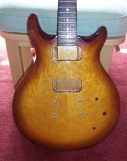 Birdseye Maple Rogue Electric Guitar Body / One Piece Neck Luthier 