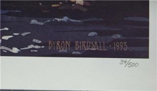Byron Birdsall 1993 Original Signed Lithograph Ballad in The Street 