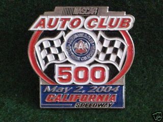 AAA Auto Club 500 NASCAR California Speedway Pinback