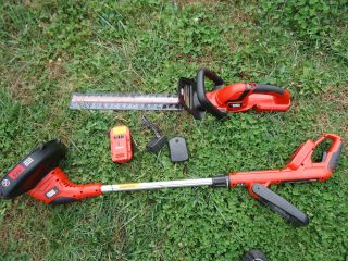 Black and Decker 18V Weedeater and Hedge Trimmer