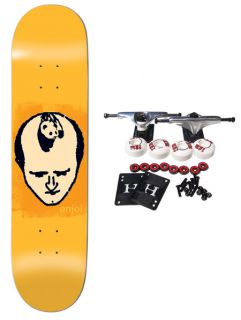 Enjoi Complete Skateboard Hairline Panda Orange 7 8