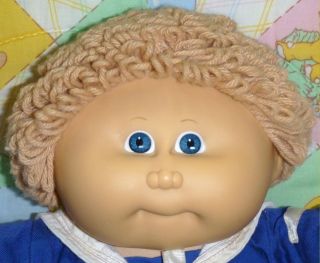   Original Cabbage Patch Kids Boy Doll Blue eyes Sailor clothes outfit