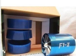 New Blue Tornado Air Intake Turbonator Fan Gas Fuel Saver