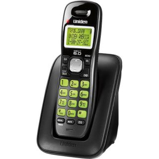 uniden d1364bk dect caller id cordless phone black caller id 