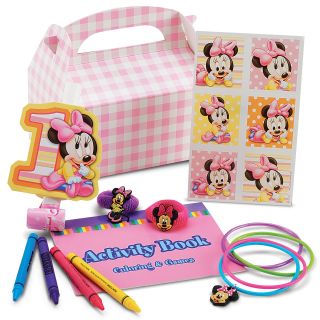 Minnie Mouse 1st Birthday Favor Box Kit Treat Cupcake