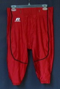 Russell Athletic Red Black No Fly Football Pants Large