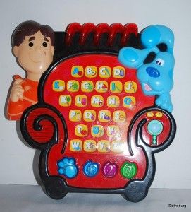 Blues Clues Electronic Notebook Alphaphet Explorer Learning Toy Game 