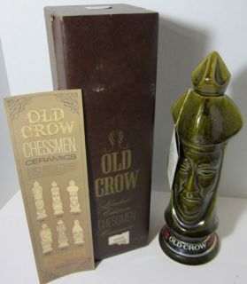 Old Crow Limited Edition Chessmen Dark Bishop Ceramic