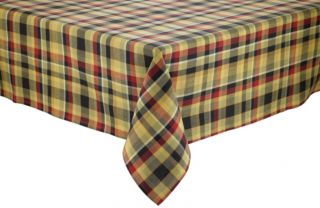 NEW   PARK DESIGNS MANOR TABLECLOTH   COUNTRY PLAID   54x54 SQUARE   1 