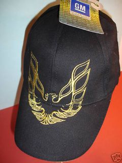 50 Pontiac Trans Am Hats Cap GM Black Gold RARE Eagle