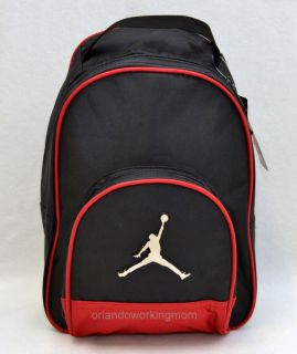  Nike Air Jordan Toddler Preschool Boy Backpack Black Red Basketball 