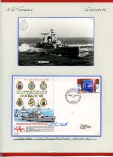 Outback 88 Royal Navy Cover Signed by the Designer Tony Theobald