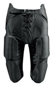 New Black Adult Martin Football Dazzle Game Pants w Integrated 7 Piece 