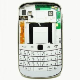 Blackberry Bold 9900 9930 White Full Housing with Trackpad Keypad Flex 