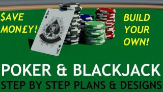 Build Your Own Poker Table Blackjack Table DIY Plans Casino Gambling 